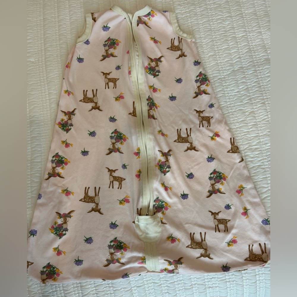 Burts Bees Baby Girl Sweet Doe Wearable Blanket Size M - 6-12 Mos - Picture 3 of 5